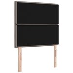 vidaXL Cabeçalho LED Design Lignes Taupe 80 cm Tissu