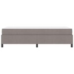 vidaXL Lit à ressorts Taupe  Noir 80 x 200 cm Tissu  Bois Engineered