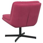 vidaXL Fauteuil relaxant pivotant Autre Rouge bordeaux 63 x 75 x 76 cm