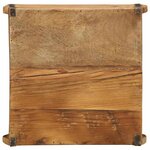 vidaXL Plateau 4 Pièces Marron 29 x 31 x 10 cm Bois Recyclé Solide
