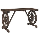 vidaXL Table de jardin 115x55x65 cm bois de sapin massif