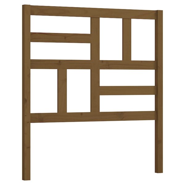 vidaXL Tête de lit Marron miel 81x4x104 cm Bois massif de pin