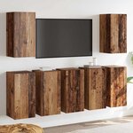 vidaXL Ensemble meuble TV 7 Pièces Bois ancien 30.5 x 30 x 60 cm