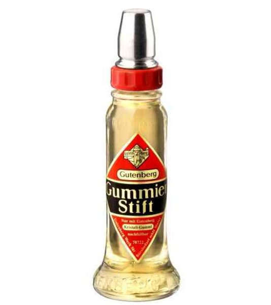 flacon de colle gomme arabique  60 g  dans un flacon en verre GUTENBERG