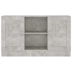 vidaXL Buffet Gris béton 120x30 5x70 cm Bois d'ingénierie