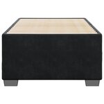 vidaXL Cadre de lit sans matelas noir 80x200 cm velours