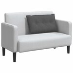 vidaXL Coussin de Dos Gris foncé 80 x 50 cm Tissu en velours côtelé