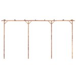 vidaXL Pergola Bambou 385x40x205 cm