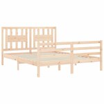 vidaXL Cadre de lit sans matelas 160x200 cm bois massif