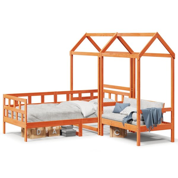 vidaXL Ensemble de lit de jour avec toit sans matelas 90x190 cm