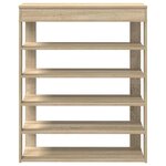 vidaXL Étagère à chaussures chêne sonoma 80x30x98 cm bois d'ingénierie