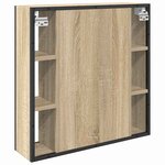 vidaXL Armoire Miroir Chêne Sonoma 60 x 16 x 60 cm Bois d'ingénierie