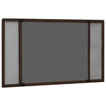 vidaXL Moustiquaire extensible pour fenêtres Marron (75-143)x50 cm