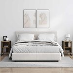 vidaXL Table de chevet Chêne artisan 39.5 x 30 x 50 cm