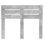 vidaXL Tête de lit Gris béton 120 cm Bois d'ingénierie