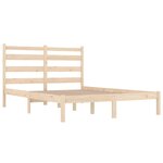 vidaXL Cadre de lit Bois de pin massif 120x200 cm