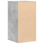 vidaXL Commode d'angle gris béton 40x41x76 cm bois d'ingénierie