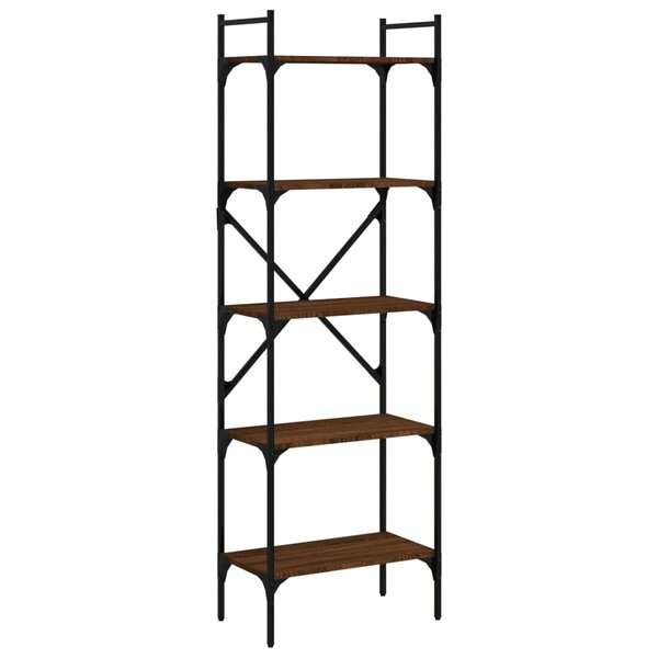 vidaXL Bibliothèque à 5 niveaux chêne marron 56x31 5x174 cm