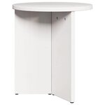 vidaXL Table basse 2 Pièces Blanc Bois de pin massif