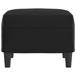vidaXL Repose-pied Noir 60x50x41 cm Similicuir