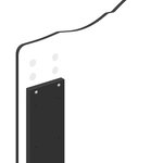 vidaXL Tête de lit Chêne noir 75 cm Bois d'ingénierie