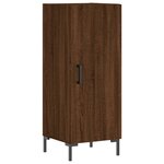 vidaXL Buffet Chêne marron 34 5x34x90 cm Bois d'ingénierie