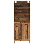 vidaXL Haut Armoire Bois ancien 69 5 x 34 x 180 cm Bois d'ingénierie