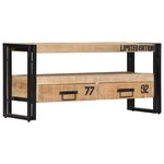 vidaXL Meuble TV 100x30x45 cm Bois de manguier massif