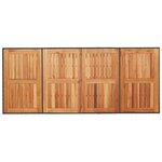vidaXL Ensemble de salle à manger pour jardin 9 Pièces Noir  Marron