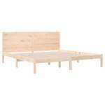 vidaXL Cadre de lit sans matelas 200x200 cm bois massif de pin