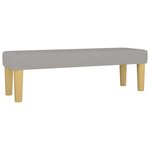 vidaXL Sommier à lattes de lit avec matelas Gris clair 180x200cm Tissu