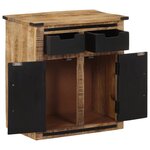 vidaXL Buffet avec 2 tiroirs 55x35x60 cm bois massif de manguier