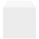 vidaXL Meuble TV mural Blanc 98 x 31 x 29 5 cm Bois d'ingénierie