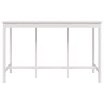 vidaXL Table de bar Blanc 180x80x110 cm Bois massif de pin