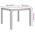 vidaXL Ensemble à manger d'extérieur 5Pièces coussins résine tressée gris