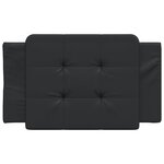 vidaXL Coussin de tête de lit Zadar noir 90 cm similicuir