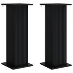 vidaXL Support de Plante 2 pc Noir 30 5 x 30 x 80 5 cm