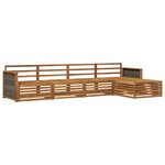 vidaXL Ensemble de canapés d'extérieur 5 pc Naturel