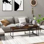 vidaXL Tables basses 2 Pièces Chêne fumé Bois d'ingénierie