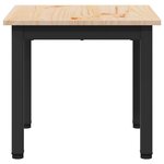 vidaXL Table basse Naturel 40 x 40 x 36 cm Bois de pin massif
