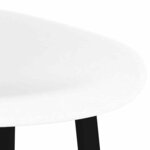 vidaXL Chaises de bar lot de 2 blanc