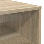 vidaXL Table basse Chêne Sonoma 80 x 50 x 40 cm Bois d'ingénierie