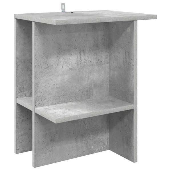 vidaXL Table basse Gris béton 40 x 30 x 49 cm Bois d'ingénierie