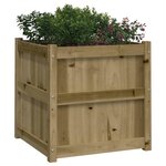 vidaXL Jardinière d'extérieur 60x60x60 cm bois de pin imprégné