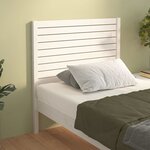 vidaXL Tête de lit Blanc 81x4x100 cm Bois massif de pin