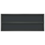 vidaXL Étagères murales 2 Pièces 100x40x3 cm noir acier inoxydable