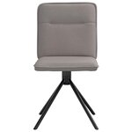 vidaXL Chaises à manger lot de 4 taupe tissu