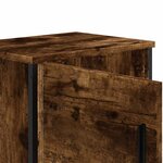 vidaXL Table de chevet chêne fumé 40x30x40 cm bois d'ingénierie