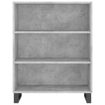 vidaXL Buffet gris béton 69 5x32 5x180 cm bois d'ingénierie