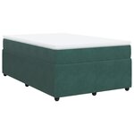 vidaXL Sommier à lattes de lit avec matelas vert foncé 120x190 cm